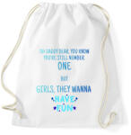 printfashion Girls just wanna have fun! - Sportzsák, Tornazsák - Fehér (18355502)