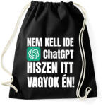 printfashion Mindent tudok - Sportzsák, Tornazsák - Fekete (18408631)