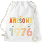 printfashion Szülinap awesome 1976 - Sportzsák, Tornazsák - Fehér (18178725)