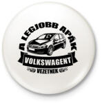 printfashion A legjobb apák Volkswagent vezetnek - Kitűző, hűtőmágnes - Fehér (18385529)
