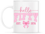 printfashion hello 50 születésnap - Bögre - Fehér (18445113)