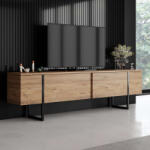  Luxe - atlanti fenyő/fekete TV-állvány (TR618BLY1284)