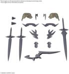 BANDAI Gundam 30 M Class Up Armor Rosan Assassin Splash Model Kit (4573102685889) Figurina