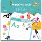 Didactica Publishing House Invat sa scriu literele - Caiet cu 30 fise refolosibile + carioca (5948495006129)
