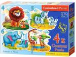 Castorland Puzzle 4 in 1 (4+5+6+7 piese) Animalele Africii 4454 (5904438004454) Puzzle