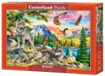 Castorland Puzzle 1000 piese Wolf family and eagle 104970 Castorland (5904438104970) Puzzle