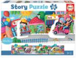 Educa Puzzle Panoramic 26 piese Story Puzzle Vehicule 18901 EDUCA (8412668189010) Puzzle