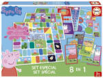 Educa Peppa Pig - Set 8 jocuri in 1 pentru copii (8412668167919) Puzzle