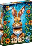 Enjoy Puzzle Puzzle 1000 piese Enjoy - Garden Bunny (2149) Puzzle