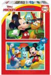 Educa Puzzle 2x48 piese cu Mikey Mouse Fun House Educa 19312 (8412668193123) Puzzle