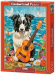 Castorland Puzzle 500 piese Collie, Guitar and the Sea 054008 Castorland (C8641) Puzzle
