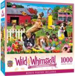 Masterpieces Puzzle 1000 piese Wild & Whimsical Dog Gone Good Day (705988724435) Puzzle