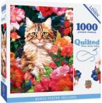 Masterpieces Puzzle 1000 piese Quilted Flower Garden Hiding (705988724510) Puzzle