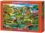 Castorland Puzzle 2000 piese Idyllic House with Horses 200931 Castorland (C8629) Puzzle
