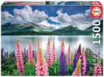Educa Puzzle Educa Peisaj Montan cu Flori Lupin 1500 piese (8412668192713) Puzzle