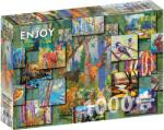 Enjoy Puzzle Puzzle 1000 piese Enjoy - Woodland Collage (5949194020317) Puzzle