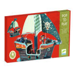 DJECO Joc de construit Pop to play Corabia piratilor 3D, Djeco (BO-DJ07709)