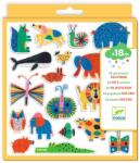 DJECO Set 60 stickere din fetru - Animale Vesele, Djeco (BO-DJ00950)