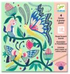 DJECO Joc creativ de razuit Flori in gradina, Djeco (BO-DJ09719)
