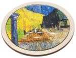 Fridolin Puzzle arta rotund din lemn Cafe de Nuit, Fridolin (BO-Fr_11181)