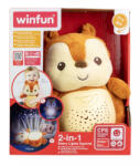 WinFun Proiector si lampa de veghe Winfun veverita 2 in 1 cu sunete si lumini (4895038508248)