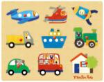Moulin Roty Puzzle cu buton Vehicule, Moulin Roty (BO-MR_661324) Puzzle