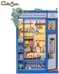 CuteBee Literature Bookstore - DIY Book Nook Kit cu LED (6975436180869)