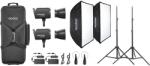 Godox Litemons LA300R K2 kit 2 lumini video LED RGBW 330W cu reflector BR30 si accesorii