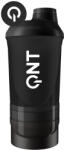 QNT Plastic Shaker 950 ml (600ml + 350ml) Black Smoke