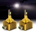 AutoREY Set 2 Becuri LED Auto D3S 110W 25000 Lumeni Compatibile Balast HID, Canbus, Plug & Play, 6000K Alb Rece, Turbo Fan, IP68, Canbus (AI22-05)