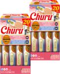 Inaba Foods Churu - mix de delicatese pentru pisici cu aromă de somon și somon cu ton 2x(20x14g)