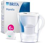 BRITA Marella Cool fehér 6 Maxtra Pro All-In-1 szűrő vízforraló, 2, 4 l, szűrőcsere-jelzővel, 6x szűrőbetéttel (1051132)