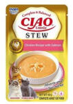 Inaba Foods Cat Ciao Stew - mâncare cremoasă pentru pisici, cu aromă de pui și somon, 40 g