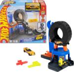 Mattel Set pista Hot Wheels - Atelier de anvelope City Downtown, cu camion de remorcare 164 (JHL75)