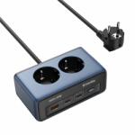 ColorWay Hálózati és USB elosztó, 2 dugalj, 2x220V/1xUSB-A/2xUSB-C (GaN45W) (CW-CHE25PDB) - notebook