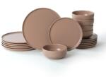 Hermia Ceramic Dinner Set (18 Pieces) Taupe X0001346800000000000000000