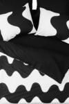  L' essential Maison Ranforce Egyszemélyes Ágyneműhuzat Garnitúra Black Flow - Fekete