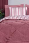  L' essential Maison Single paplan és párna szett, bordó, Soft Line - bordó