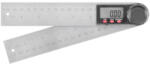Strend Pro Szögmérő vonalzóval, Strend Pro, ezüst, 20 cm, rozsdamentes acél, digitális kijelzős (TC2211478)