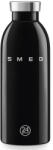 Smeg Sticla termos SMEG Clima 50's Style WBF01BL, 500 ml, Inchidere ermetica, Pereti dubli, Otel inoxidabil 18/8, Negru (WBF01BL)