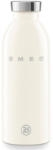 Smeg Sticla termos SMEG Clima 50's Style WBF01CR, 500 ml, Inchidere ermetica, Pereti dubli, Otel inoxidabil 18/8, Crem (WBF01CR)