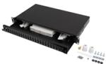 Lanberg 24XSCDX/24XLQD 19" rack Fiber patch panel (FOP1-24SD-LQB) (FOP1-24SD-LQB)