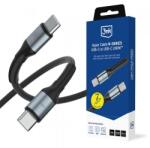 3mk Protection Cablu Date si Incarcare USB-C - USB-C 3MK Hyper N Thunderbolt 4, 240W, 3m, Negru - evomag