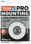 tesa Mounting PRO Ultra Strong Szerelőragasztó kétoldalú, 1, 5mx19mm 2172742 (2172742)