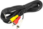 BLOW Cablu de conectare Jack 3, 5mm 4P-3xRCA 2, 5m (4871-)