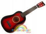 Dromader Játék Fa Gitár hat húros piros (00694red)