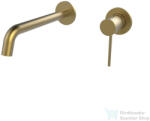 Wellis Altona fali mosdó csaptelep belső egységgel, brushed gold ACS0436 (ACS0436)