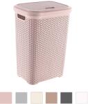 Hobby Life Coș de rufe cu design ratan, cu capac, 55 l