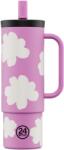 24Bottles 24 Bottles - Straw Cup 800 ml Bögre szívószállal, Daydreaming Pink (24B2359)