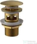 Wellis klikk-klakk leeresztő túlfolyós mosdóhoz, brushed gold WF00205 (WF00205)